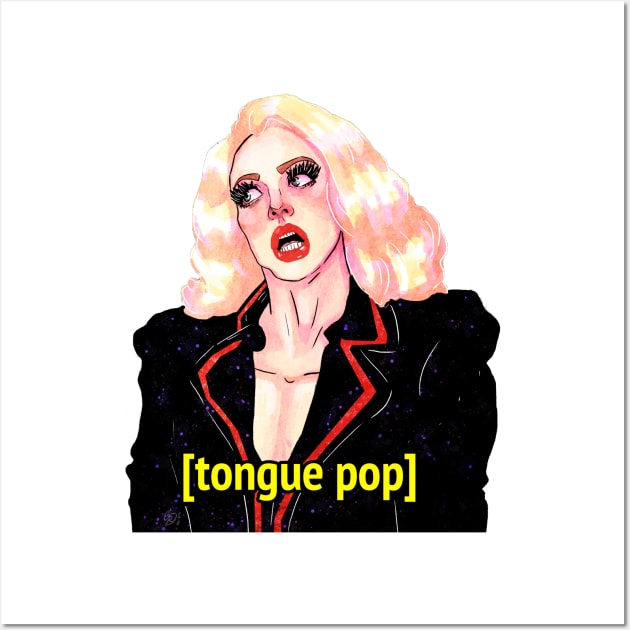 TONGUE POP Wall Art by giuliarenzi